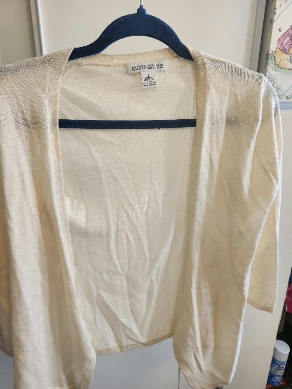 BANANA REPUBLIC CARDIGAN  CREAM SIZE S